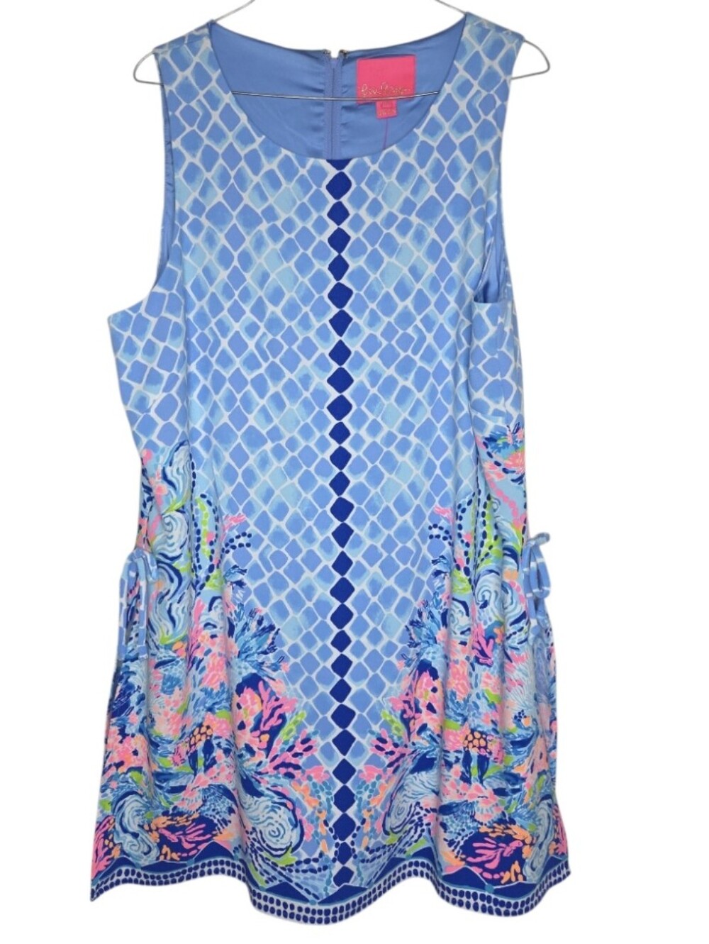 Lilly Pulitzer Donna Romper Light Blue Hidden Treasure Size 14